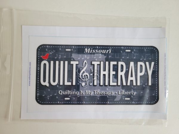 Missouri License Plate "Quilt Therapy" Fabric