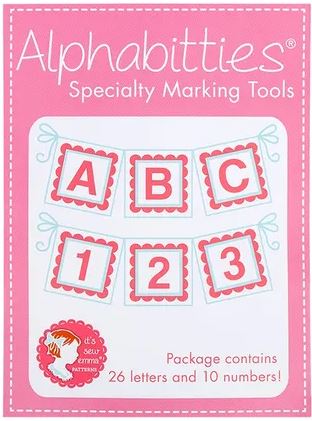 Pink Alphabitties Specialty Marking Tools - It's Sew Emma #ISE-701