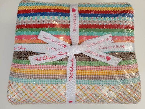 Assorted fabric (42) FAT QUARTER + approx 6 yards bundle